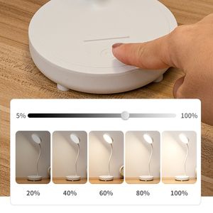 Lámpara de escritorio Led Protección ocular Luz de lectura de un color Lámpara de mesa de manguera flexible enchufable USB para estudio de estudiantes - Product Image 4