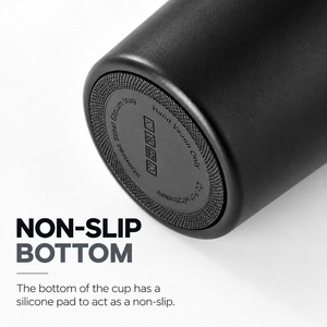Vente en gros de tasses isothermes en acier inoxydable à double paroi de 12 oz avec impression personnalisée du logo, pour café chaud, avec couvercle - Product Image 3