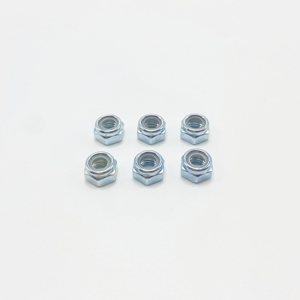 Para MALAXY Low Profile Nylock Acero al carbono Chapado en zinc Hexágono Stop Lock Tuercas Métricas Din 985 Inserto de nailon - Product Image 1