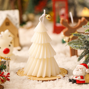 New Year Christmas Present <b>Gift</b> Home Decor 3D Creative Handmade Christmas Tree Soy Wax Aromatherapy Scented <b>Candles</b> - Product Image 5
