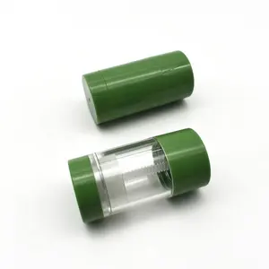 40ml PCR 녹색 마스킹 스틱 포장 친환경 빈 트위스트 라운드 리필 포장 탈취제 스틱 용기