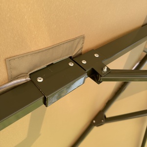 Diseño moderno 3M Sombrilla grande para exteriores Paraguas <span class=keywords><strong>de</strong></span> sol Impermeable Anti-UV Patio Puesto Banana Paraguas plegable - Product Image 3