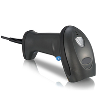Pistolet à balayage rapide XB-2108 lecteur de codes-barres portable de supermarché 1D avec lumière laser prend en charge l'interface USB RS232 PS/2