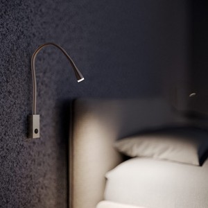Jia Wenjun Modern Leather Flexible <b>Wall</b> Lamp Led 220V <b>Switch</b> Control For Bedroom Hotel Reading <b>Light</b> - Product Image 2