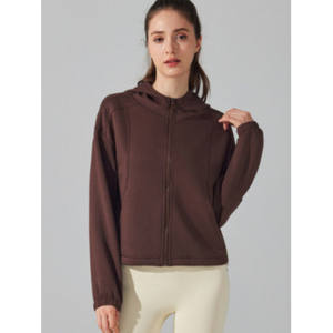 Chaqueta Corta con Capucha para Mujer Tecno Premium, Transpirable, Ligera, con Cierre Frontal, Tallas S M L, Colores Blanco, Rosa, Negro, Marrón - Product Image 4