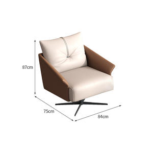 Juego de Mesa de Recepción para Oficina con Silla de Estilo Minimalista Italiano, Mesa de Reuniones de Diseño con Cuatro Sillas Giratorias de Alta Densidad - Product Image 6