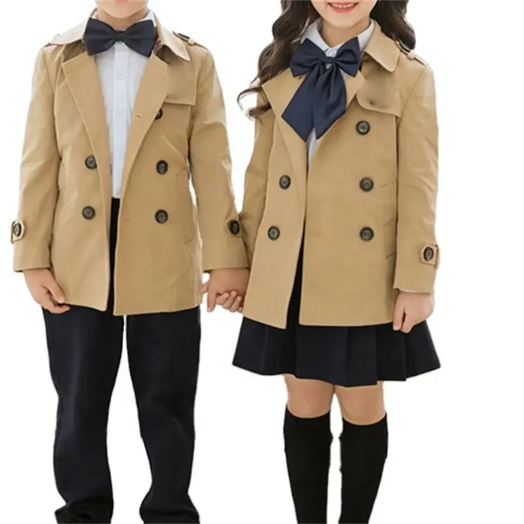 LF-uniformes escolares con corbata para caballero, diseño moderno, guardería, los más vendidos, primavera y otoño