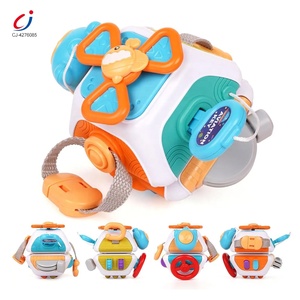Juguete Educativo Temprano <span class=keywords><strong>Montessori</strong></span> Chengji, Cubo de Actividades Interactivo Musical Multifuncional 10 en 1 para Bebés - Product Image 1