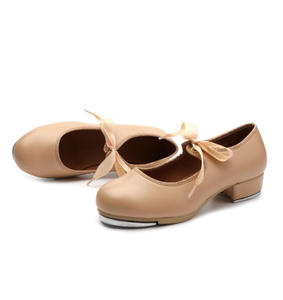 Chaussures <span class=keywords><strong>de</strong></span> <span class=keywords><strong>claquettes</strong></span> professionnelles pour filles, chaussures <span class=keywords><strong>de</strong></span> danse modernes pour adultes, chaussures <span class=keywords><strong>de</strong></span> <span class=keywords><strong>claquettes</strong></span> couleur chair à semelle souple pour filles - Product Image 2