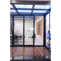 Systèmes de portes intérieures coulissantes rétractables en aluminium de poche Portes de douche pivotantes peu encombrantes Système de portes coulissantes