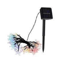 12M 100LEDs Guirlande Solaire Colorée IP44 Évalué pour Extérieur Vacances Garden Party Décor De Noël-Papillons Fée Éclairage
