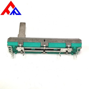 High Quality Double Row 20mm 30mm 45mm 60mm Stroke 10k 20k 50K 100k Carbon Film Linear <b>Sliding</b> Potentiometer - Product Image 2