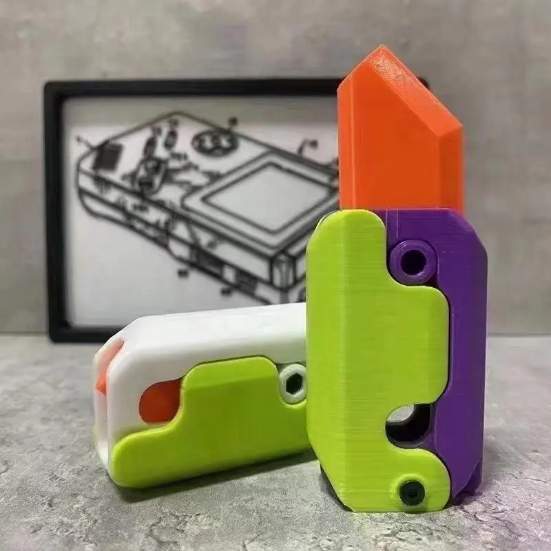 New Hot Bán Tiktok 3D Trọng Lực Củ Cải Dao Mini Củ Cải 3D Trọng Lực Dao Đồ Chơi Giải Nén Đồ Chơi