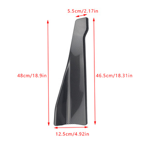1 Par de Difusores de Parachoques Trasero para Coche TL de 48cm, Negros, Protector Antirrayas para Esquinas Laterales - Product Image 3
