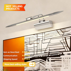 Luz de espejo de tocador fluorescente IP44, luz blanca cálida regulable ajustable montada en la pared para baño, Interior de Hotel - Product Image 2