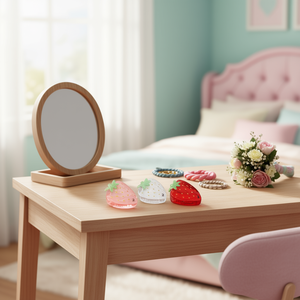 Fermaglio per capelli Angelina Strawberry da 8 cm in plastica con design a forma di frutta per donne e ragazze, casual, di alta qualità - Product Image 5