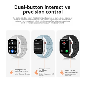 นาฬิกาอัจฉริยะ Red//<span class=keywords><strong>mi</strong></span> Watch 5 รุ่นดั้งเดิม, หน้าจอ AMOLED 2.07 นิ้ว, แบตเตอรี่ใช้งานได้ <span class=keywords><strong>11</strong></span> ถึง 30 วัน, กันน้ำระดับ 5ATM - Product Image 4