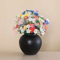 Fleurs en céramique haute température à la main simulation de pincement en céramique décoration florale fleur éternelle créative