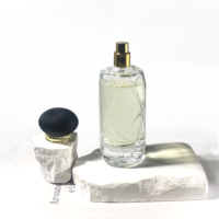 Botol Parfum Kosong Kaca, Kemasan Skincare Silinder, Botol Parfum Pompa Semprot Mewah 100ml, Dijual Pabrik