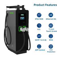 Station de recharge DC pour véhicules électriques YIXINDIAN 60kW 80kW 120kW 160kW, étanche, au sol, à énergie solaire, OCPP, POS, super chargeurs pour camions, CSMS