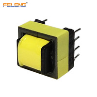 Transformateur d'isolation horizontale haute fréquence EE10 sur mesure à noyau de ferrite multi-contacts pour circuit électronique grand public compact