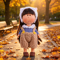 Poupée en vinyle mignonne de 24 cm, style Cabbage Patch, vêtements doux faits à la main, adorable jouet pour filles, cadeau pour la décoration de la maison