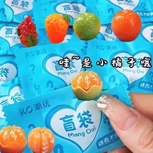 Bolsas Sorpresa de Frutas, Mini Juguetes de Plástico para Niños de 3 a 7 Años, Adornos de Escritorio, Frutas Simuladas, Set de Regalo - Product Image 1