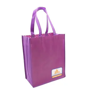 Bolsas de polipropileno reutilizables con impresión personalizada, Eco, para supermercado, promoción de compras, no tejidas