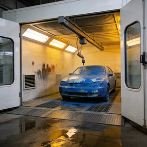 Cabine de <span class=keywords><strong>peinture</strong></span> automobile fixe 20 kW à double alimentation (électrique/gaz) avec éclairage LED et four de séchage 80 kW pour le detailing et la <span class=keywords><strong>peinture</strong></span> automobile - Product Image 1