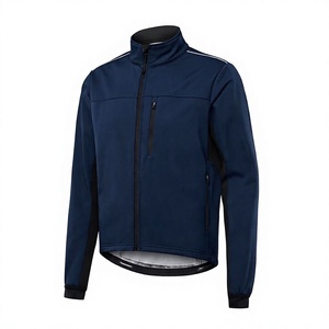 Chaqueta de Ciclismo de Invierno Oree Retail Personalizada con Logotipo Frontal, de Softshell, Spandex, Térmica, Reflectante, Impermeable, Cortavientos, de Manga Larga para Hombre - Product Image 1