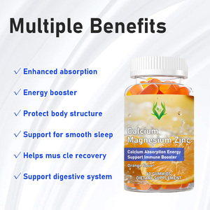 Gomitas de Calcio, Magnesio y Zinc al por Mayor de Fábrica, Vitaminas C, D3, K2 y B6, Mejoran la Absorción de Calcio, Apoyo Energético, Refuerzo Inmunológico - Product Image 3