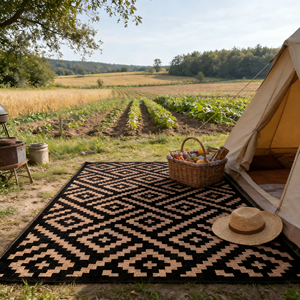 Tapis d'extérieur résistant aux intempéries, best-seller, réversible, pour camping-car et camping - Product Image 6