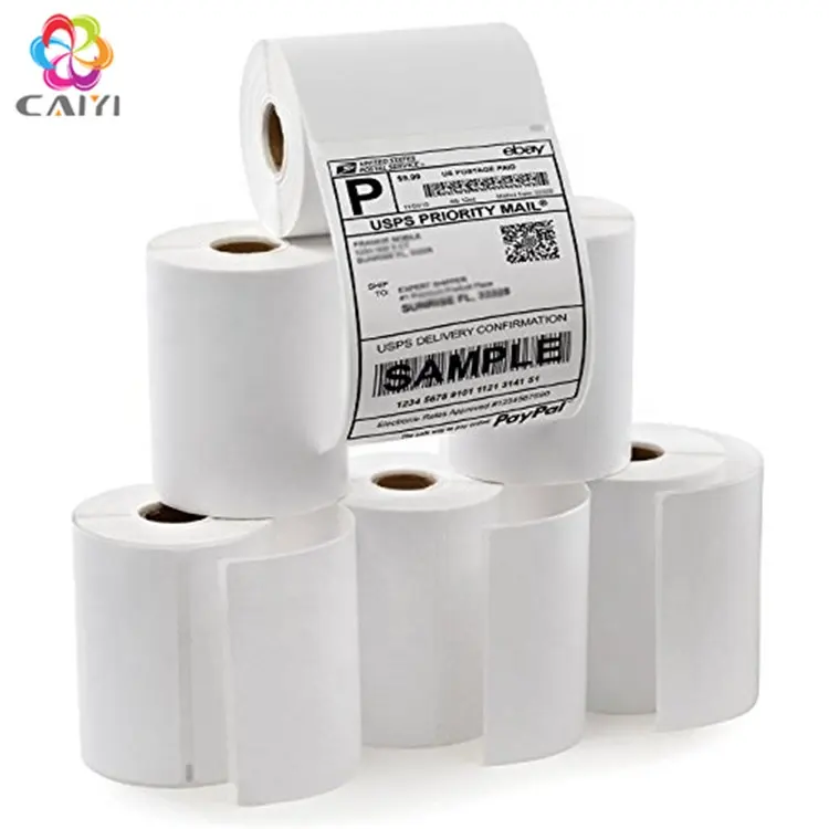 Blank White Labels Thermal Transfer Labels Direct Thermal Barcode Labels Zebra Datamax, et. compatible
