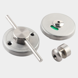 ตัวล็อคประตูห้องน้ำสาธารณะแบบสแตนเลส พร้อมป้ายบอกสถานะคนใช้งาน - Product Image 1