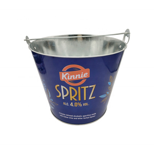 5L Kim Loại Mạ Kẽm Xô Nước Đá Thiếc Với Tay Cầm Bằng Gỗ Kim Loại Bia Xô Nước Đá Với Giá Nhà Máy - Product Image 3