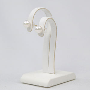 ต่างหูมุกกลมธรรมชาติคุณภาพสูงสำหรับผู้หญิงดีไซน์เรียบง่ายสำหรับงานแต่งงานงานวันครบรอบ - Product Image 3