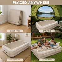 Matelas Gonflable Individuel avec Pompe à Batterie Intégrée, Tissu Drop-stitch, Épaisseur 40 cm, Portable pour la Maison et le Camping, Vente en Gros