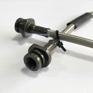 <span class=keywords><strong>Tuyau</strong></span> <span class=keywords><strong>de</strong></span> <span class=keywords><strong>frein</strong></span> flexible en Ptfe tressé en acier inoxydable 3an An-3 et acier avec raccords <span class=keywords><strong>de</strong></span> placage vert <span class=keywords><strong>olive</strong></span> - Product Image 4