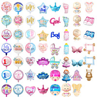 Ballon en film d'aluminium durable Nicro pour garçon et fille, ballon espagnol pour poussette, biberon, fête prénatale, révélation du sexe, décorations de fête