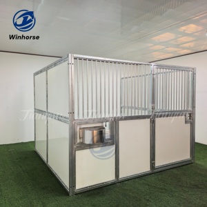 Переносные панели для конюшни из HDPE, временный уличный загон-укрытие с оцинкованным стальным каркасом для мероприятий - Product Image 6