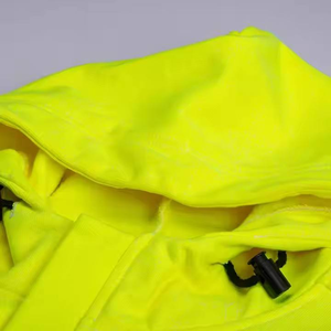 ANSI Clase 2 Cremallera Seguridad Alta visibilidad Reflectante Transpirable Sudaderas Algodón Fleece Flame Logotipo personalizado Sudadera con capucha - Product Image 2