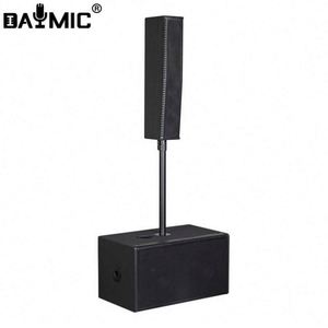 Sistema de Sonido Profesional con Altavoces de Columna Activos con Carcasa de Madera para Exteriores, Amplificadores BT - Product Image 1