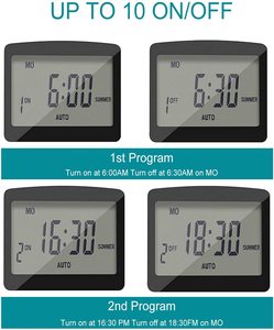 مقبس تبديل رقمي بشاشة <span class=keywords><strong>LCD</strong></span> قابل للبرمجة أسبوعيًا 16A ، مقبس تبديل مؤقت ، مقبس الاتحاد الأوروبي/المملكة المتحدة/الولايات المتحدة/الولايات المتحدة الأمريكية - Product Image 5