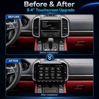 Accessoires de voiture, écran 8,4 pouces, lecteur multimédia sans fil CarPlay 4+64 Go, Android pour Porsche Cayenne 2010-2015, écran de mise à niveau