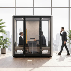 Cabina <span class=keywords><strong>de</strong></span> Oficina Insonorizada Moderna Comine, Espacio <span class=keywords><strong>de</strong></span> Trabajo Acústico Modular y Portátil para <span class=keywords><strong>Coworking</strong></span>, Oficina Corporativa, Hospital, <span class=keywords><strong>Sala</strong></span> <span class=keywords><strong>de</strong></span> Estar - Product Image 1
