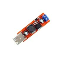 DC 6V-40V dari 5V 3A Modul Konverter Step-Down USB Ganda untuk Pengisi Daya Kendaraan dan Komputer LM2596 USB Ganda