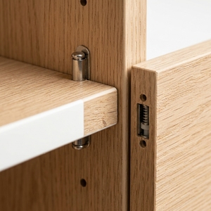 Librero Moderno con Acabado en Madera <span class=keywords><strong>de</strong></span> Roble Claro, Estantería Personalizada OEM, Mueble <span class=keywords><strong>de</strong></span> Almacenamiento Abierto para Sala <span class=keywords><strong>de</strong></span> Estar u <span class=keywords><strong>Oficina</strong></span> - Product Image 6