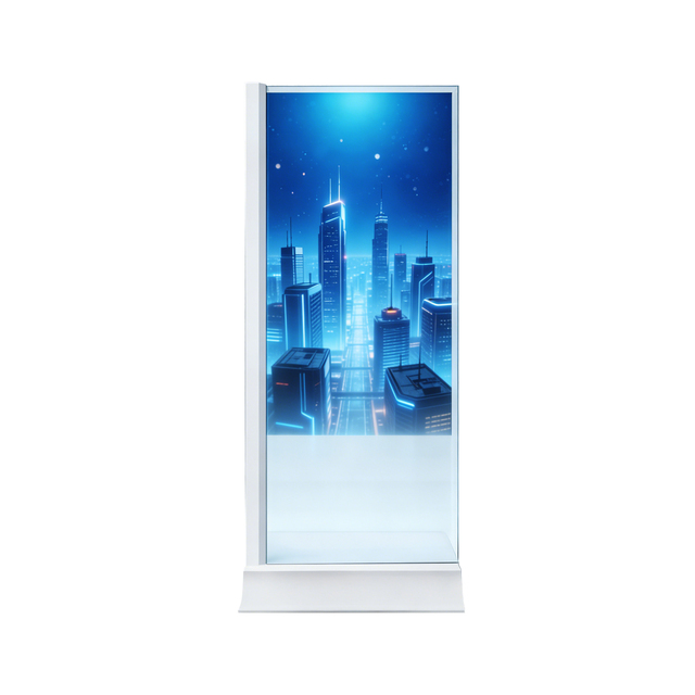55-inch Transparent OLED Advertising Touchscreen Display 600 Nits Brightness 1080p Resolution HDR 600 Sunlight Readable