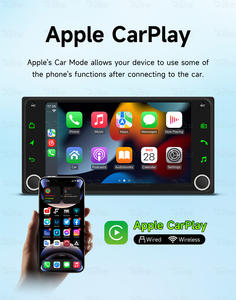 Lecteur multimédia de voiture BQCC 7 pouces MP5 sans fil <span class=keywords><strong>CarPlay</strong></span> Android Mirrorlink, vidéo HD, écran de voiture, bouton <span class=keywords><strong>CarPlay</strong></span> pour Toyota Corolla - Product Image 4