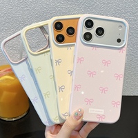 Coque de téléphone esthétique mignonne pour iPhone 17 16 15 Pro Max, motif nœud papillon, marguerite, pois, cœur, floral, en TPU souple, style Kawaii Girly